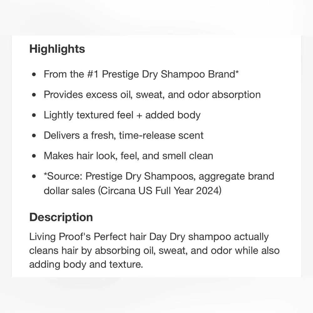 Living PROOF | Dry Shampoo | Cleans Hair Eliminates Oil Sweat & Odor Hair Spray